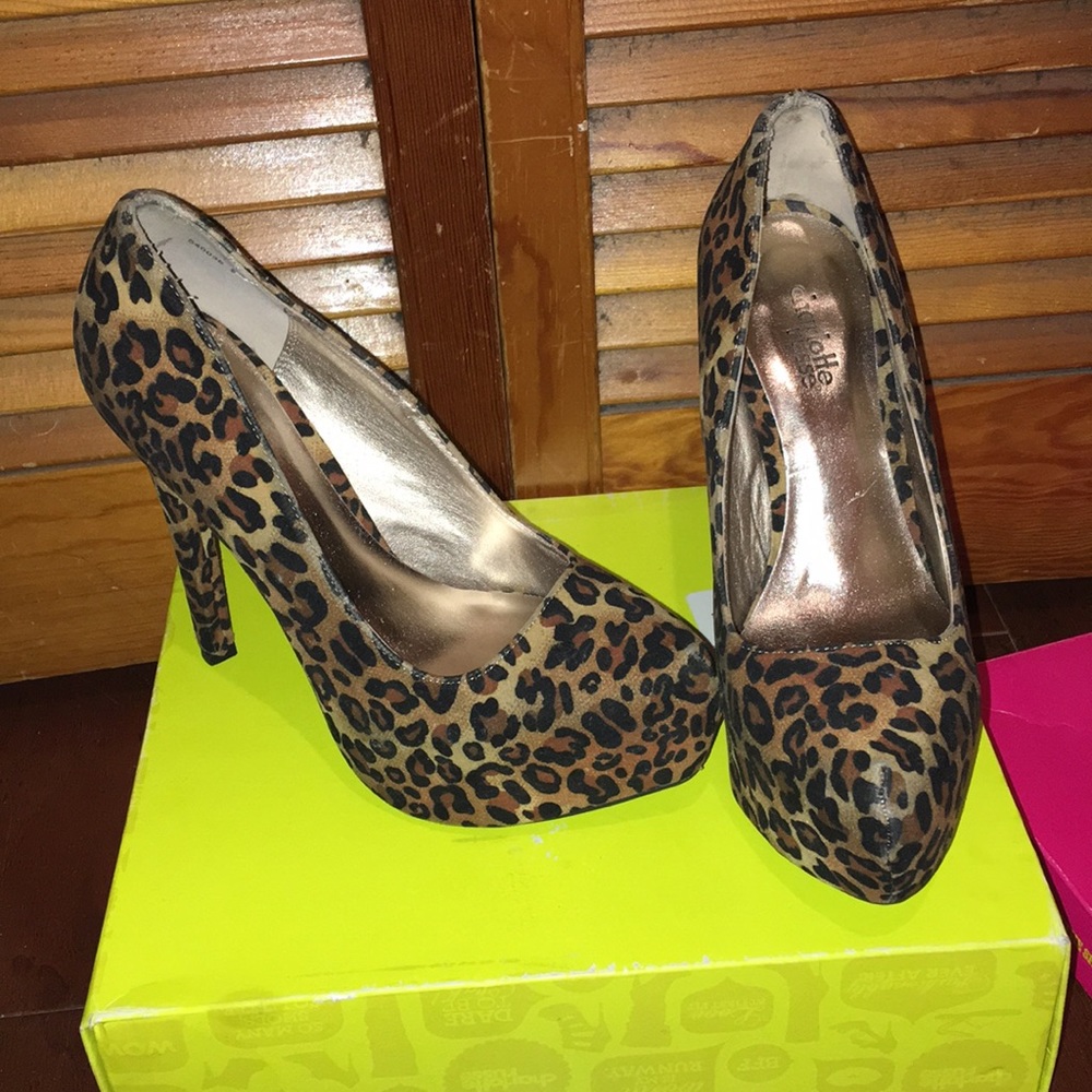 Cheetah print heels